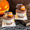 Decoración de Pastel de Halloween 2025 Adornos de Fantasma de Calabaza Murciélago Muerte Sombrero Mágico con Forma de Galleta Inserto Plug-In