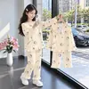 Pijama Dulce para Niñas, Manga Larga, Estilo Delgado Primavera/Otoño, Nuevo Algodón Nube 2026 Estilo Princesa, Ropa de Casa para Niñas de Otoño