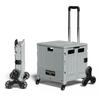 Carro de Compras Estilo Camping Supermercado Portátil Plegable Carrito de Compras Carrito de Compras para Supermercado Carrito Pequeño Rueda de Escalera Carrito de Plástico