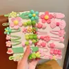 Presilhas de Cabelo Coloridas Dopamina para Crianças, Grampos para Franja de Princesa, Presilhas de Cabelo com Flores para Meninas, Acessórios de Cabelo para Bebês