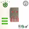 Conector USB Macho Corto con Núcleo de Goma Roja, Enchufe Soldable, Cable de Carga USB Macho de 4 Pines con Placa de Cobre Engrosada