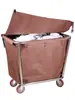 Carrito de ropa de hotel, bolsa de lino, carrito de servicio a la habitación, carrito de limpieza, carrito de reciclaje de lona, cubierta antipolvo, bolsa de lino