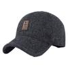Gorro de Invierno para Hombres de Mediana Edad y Mayores, Gorra de Béisbol Cálida para Papá con Protección para los Oídos, Forro de Algodón, Engrosado, Cortavientos y Cálido