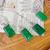 Rojo Neto Chapado en Plata 925 Estilo Nacional Retro alta calidad Verde Imperial Natural Verde Completo Sin Importar Tarjeta Ágata Colgante en Vivo