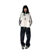 2025 Primavera y Otoño Chaqueta Guapa para Hombre Ins Marca de Moda High Street Estilo Hong Kong Estilo Japonés Estilo Harajuku Estilo Coreano Chaqueta Holgada de Moda