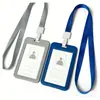Lanyard de Venda Quente Porta-Cartão Crachá Porta-Crachá de Identificação Dupla Face Transparente Porta-Crachá de Identificação de Fábrica Porta-Crachá de Campus Lanyard para Crachá de Identificação de Trabalho