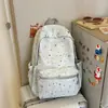 Mochila Estelar Estilo Coreano para Niñas, Mochila de Nylon Ligera de Alta Capacidad para Estudiantes de Secundaria y Preparatoria, Bolso Escolar Elegante y Ligero para Niñas