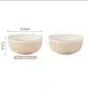 Conjunto de Louças e Pratos Cerâmicos Japoneses para Uso Doméstico Novo 2024 Cor Sob Esmalte Tigela de Arroz e Prato de Jantar de Alto Valor Presente de Inauguração