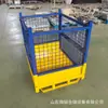 Caixa Metálica Basculante com Rodízios, Economiza Mão de Obra e Fácil Acesso, Caixa Metálica Basculante com Meia Porta, Caixa para Peças de Oficina