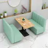 Mesas y Sillas de Madera Maciza Estilo Fresco Mesas y Sillas para Tienda de Té de Leche Mesas y Sillas para Catering Hotel Restaurante Restaurante de Comida Rápida Comercial Cabina Mesa y Sillas para Comedor