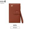 Billetera de Mujer Antirrobo RFID Transfronteriza PU Patrón Cruzado Billetera Larga Ranura Multitarjeta Bolsa para Identificación Nuevo Porta Pasaporte