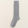 Calcetines de algodón puro sin costuras cosidos a mano alargados para otoño e invierno para hombre, calcetines de pantorrilla y calentadores de rodilla todo en uno, calcetines formales para hombre