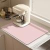 Estilo Simples Bancada de Cozinha Balcão Máquina de Café Tapete Anti-Manchas Mesa de Chá Vinho Tapete Absorvente Tapete de Isolamento Térmico para Fogão Suporte de Drenagem