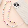 Yi Lian - Cadena para teléfono móvil con cuentas de amor, colgante para funda de móvil, anticaídas, cordón corto, regalo para mujer