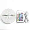 Venta al por mayor de fábrica Base de luz nocturna 3D DIY Acrílico USB Monocromática Tricolor Enchufe Control remoto Táctil Colorida Base