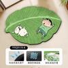 Tapete de Chão Absorvente para Banheiro Crayon Shin-Chan Folha de Bananeira Lama Diatomácea Tapete de Porta para Banheiro Tapete Absorvente Tapete Antiderrapante