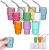 Taza aislada de acero inoxidable 304 transfronteriza 3 oz taza de té pequeña para el hogar con pajita taza de coche mini para sublimación