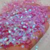 Parche de purpurina para maquillaje de ojos, diseño de corazón de 3 mm, lentejuelas de amor, relleno de limo de barro de cristal hecho a mano