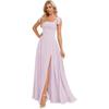 Vestido de Noche Nuevo de Verano y Otoño 2026 para Mujer de Amazon Transfronterizo, Elegante Vestido Largo con Tirante Ajustable, Vestido de Banquete