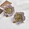 Pintura al Óleo Simulada Flor de Peonía Cabeza de Flor de Peonía Flor Falsa Flor de Seda Decoración DIY Ropa para el Hogar Accesorios para el Cabello Accesorios de Decoración para Bodas