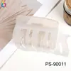 Pinza para el pelo de color gelatina Qiyue Ps de alta gama transparente tipo tiburón para mujer estilo coreano versátil dulce accesorio para el pelo al por mayor