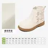 Botas de Cuero Infantiles Snuffy para Niñas Botines Bajos 2026 Nuevo Estilo Otoño/Invierno Suela Suave Moda Botas de Princesa para Jóvenes