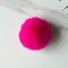 Bola de Pelo de Conejo Rex 7- 8cm Bola de Pelo Colorida Colgante Accesorios para Gorro de Pelo Colgante para Llavero Accesorios para Manualidades DIY