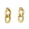 Pendientes transfronterizos europeos y americanos nuevos de acero de titanio chapado en oro de 18 quilates Amazon Aliexpress estilo caliente pendientes de nicho de alta gama