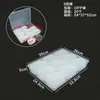 Caja rectangular de plástico pp de fábrica, caja de almacenamiento transparente para piezas, caja de almacenamiento cuadrada para empaque de productos pequeños