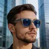 Gafas de sol cuadradas de moda europeas y americanas 2026 para hombre, Gafas de sol versátiles y sencillas con protección solar para hombre, Transfronterizo