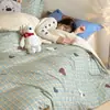 Contador sin conexión 60 algodón grueso lijado cuatro piezas algodón retro flores rotas francesas sábanas de cama otoño e invierno funda de edredón