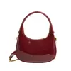 Estilo Francês Nicho Macarrão Brilhante Lua Crescente Bolsa de Dumpling Feminina 2024 Novo Estilo Casual Tendência Versátil Bolsa de Mão Bolsa de Ombro Transversal