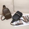 Bolso de pecho estampado para mujer 2024, bolso de hombro para mujer, bolso de cuero, bolso de comercio exterior, bolso de viaje