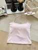 Camisola Dopamine con espalda cruzada para mujer, adecuada para usar como prenda exterior o para capas, diseño de espalda sexy y hermoso, con copas incorporadas, top cómodo, dulce y picante