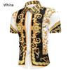 Cardigan Masculino Estampado Popular Transfronteiriço de Verão 2024 Europeu e Americano, Camisa Casual Masculina de Manga Curta Slim Fit