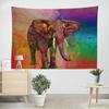 Tapeçaria Amazônia Novo Lar TikTok Live Tecido de Fundo Impressão 3D Elefante Paisagem Pano de Pendurar Tecido Decorativo Europeu