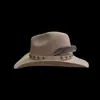 Sombrero de copa vintage de jazz occidental transfronterizo nuevo protección solar para exteriores sombrero de copa de lana pura