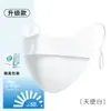 Máscara de Protección Solar Ruiya de Hilo de Nylon Original Mejorado, Nueva Moda Transpirable de Seda de Hielo para Protección Ocular Facial de Mujer, Tridimensional de Alto Valor Estético