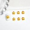 Nova Manicure Mini Urso de Manteiga Joias Bixin Urso de Avental Azul Urso Amarelo Fofo Joias de Unha