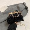 Estética de Inverno Personalidade Moda Coreana Bolsa Feminina de Corrente no Ombro Feminina 2024 Nova Bolsa Transversal Estilo Ocidental