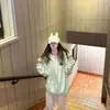Elegante Socialite Harajuku Estilo Fresco Roupas com Capuz Moletom com Capuz Suéter com Capuz Casaco Feminino Características de Nicho