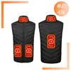 Chaleco calefactor inteligente de carga transfronteriza chaleco calefactor chaleco eléctrico chaqueta acolchada de algodón plumífero ropa chaqueta acolchada de algodón calefactable venta al por mayor