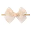 Diadema elástica sin costuras de encaje hueco suave para niños transfronteriza, diadema de lazo europea y americana, accesorio para el cabello de princesa 4483