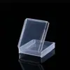 Caixa de Plástico Transparente Retangular para Cartão Amostra Caixa Plana de Embalagem para Papelaria Peças de Mesa Ferragens Material de Pesca Caixa de Armazenamento
