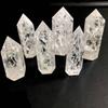 Venta al por mayor de prismas hexagonales de cristal natural del Mar de China Oriental, gemas multienergéticas, artesanías de cristal transfronterizas, columna de cristal de piedra original
