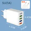 Cargador Múltiple Tipo-C+USB de 5V2A Estándar Europeo Adecuado para Cargadores de Teléfonos Móviles Huawei Android y Apple