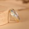 Ciervo Dorado Rey Pie Plata 999 Oro Mate Auspicioso Alegría Lingote de Oro Gato de la Suerte Anillo Ajustable de Lujo Ligero Anillo