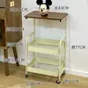 Carrito estante estilo antiguo para el hogar, móvil con ruedas, bueno para dormitorio, mesita de noche, cocina, almacenamiento de snacks, frutas y verduras