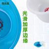 Venta al por mayor de fábrica Hengdachang cuenco de plástico desechable Blanco Azul cuenco para el hogar lavabo venta al por mayor impresión de logotipo