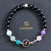 Venta Caliente de AliExpress Pulsera de Ocho Planetas Doce Constelaciones Pulsera de Piedra Mate con Cuentas Pulsera de Planeta 12 Constelaciones